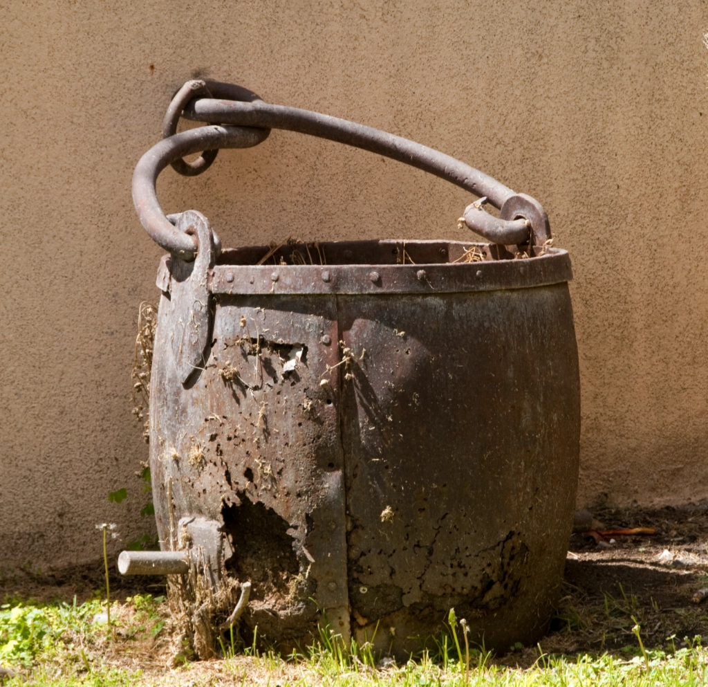 Old iron bucket is a reminder of Silver City's mining legacy