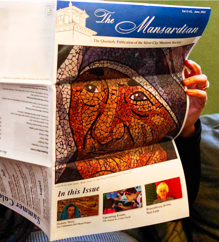 Reading the Mansardian, the Silver City Museum Society newsletter