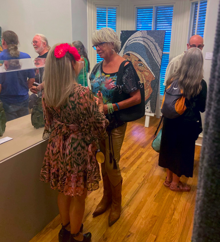 Guests attending an event sponsored by the Silver City Museum Society.