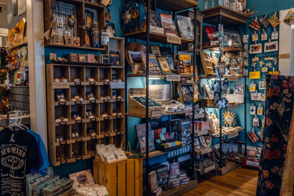 Interior of the Silver City Museum Society store